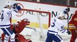 Hlavním strůjcem úspěchu Maple Leafs byl Tyler Ennis, který vstřelil premiérový hattrick.