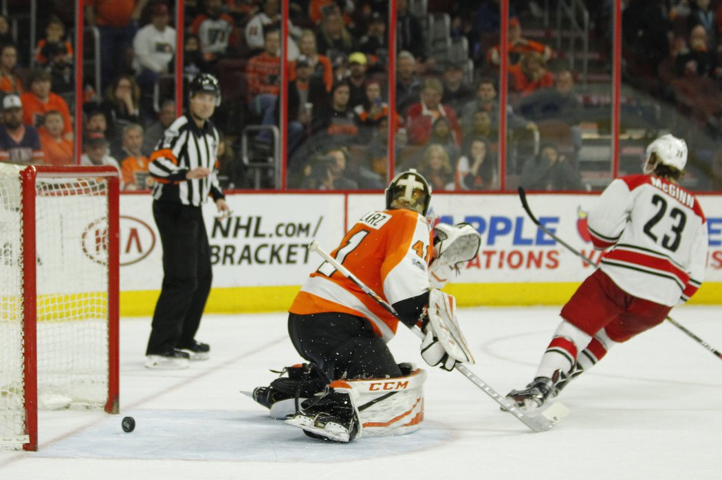 Úspěšným nájezdníkem byl proti Philadelphii i Brock McGinn