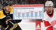 Průměrný ice time českých hráčů v NHL klesá, stejně jako počet hráčů. V čem ale dominují?