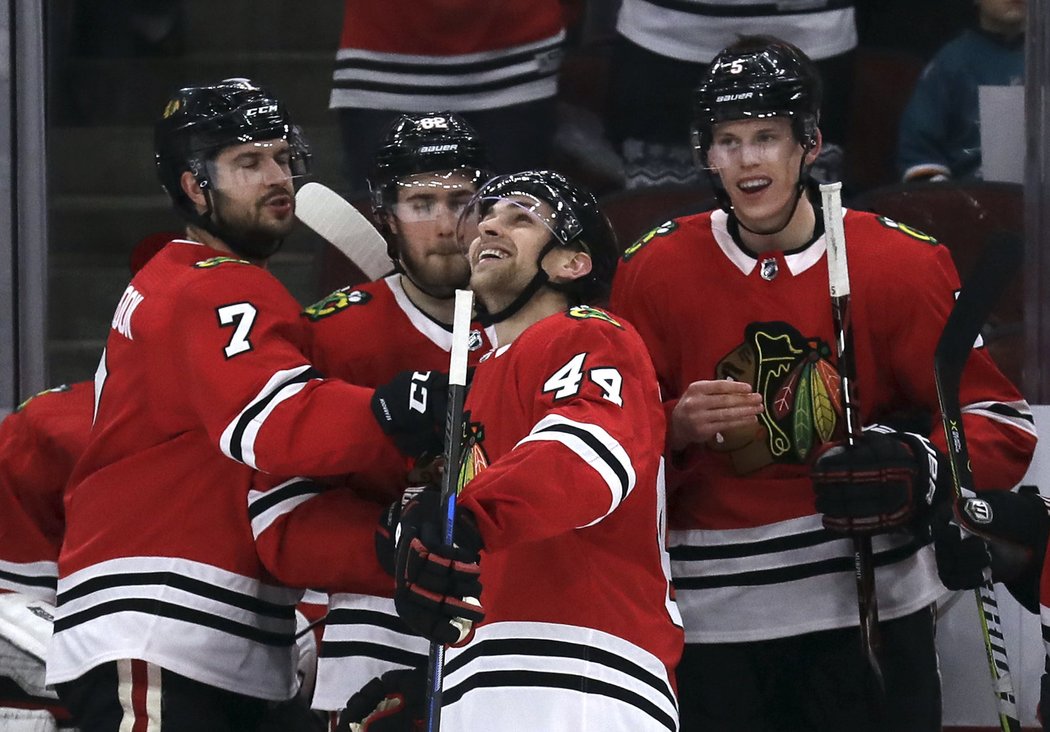 Jan Rutta má v sezoně 6 branek, nejvíc mezi obránci Blackhawks