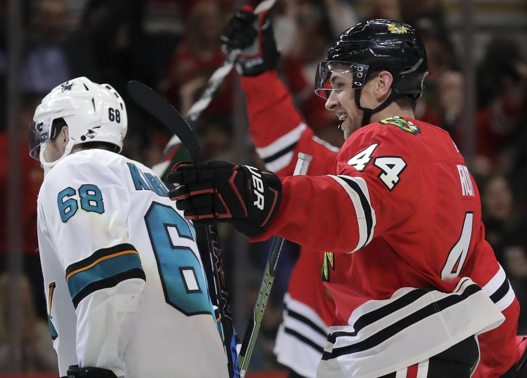 Jan Rutta má v sezoně 6 branek, nejvíc mezi obránci Blackhawks