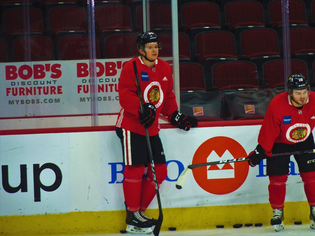 David Kämpf byl do prvního týmu Blackhawks povolán na konci prosince