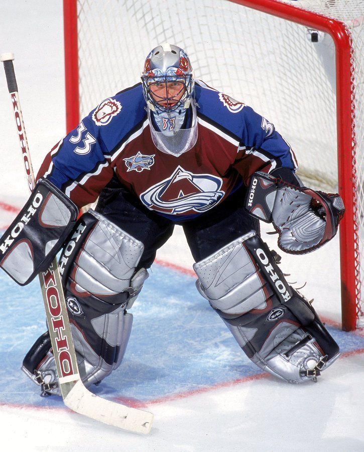 Legendární brankář Patrick Roy býval velkým idolem českého gólmana Davida Ritticha