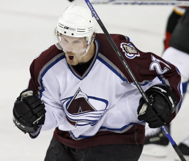 Milan Hejduk se raduje z branky Milan Hejduk se raduje z branky