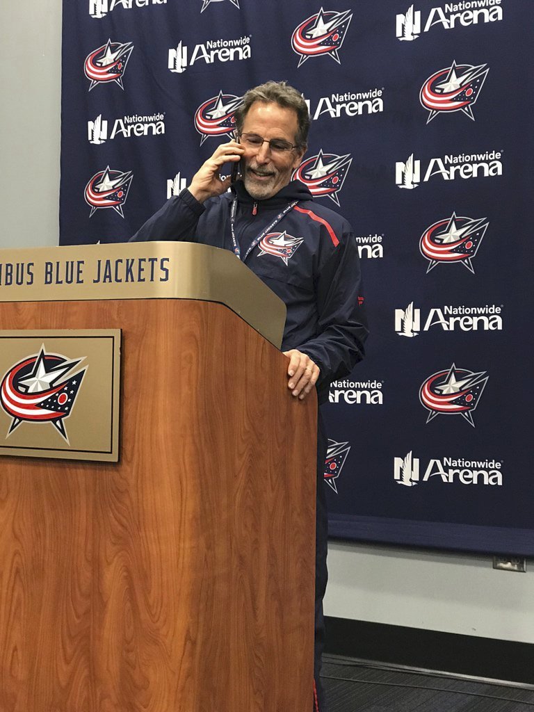 John Tortorella umí i zavtipkovat. Během tiskové konference Blue Jackets si popovídal s maminkou jednoho z novinářů