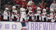 Alexander Ovečkin se raduje z gólu proti Columbusu, kterým předskočil Bretta Hulla v historickém pořadí střelců NHL