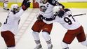 Obrovská radost hráčů Columbus Blue Jackets