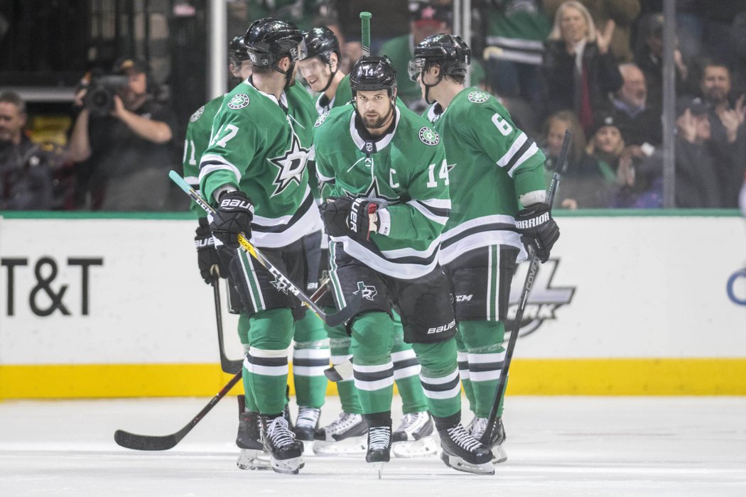 Jamie Benn uspěl proti New Jersey sedmnáctým gólem v sezoně