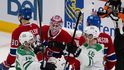 Radek Faksa (vpravo) si proti Montrealu připsal tři asistence