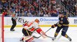 Brankář David Rittich zneškodnil ve středečním utkání NHL 34 střel