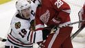 Jonathan Toews vstřelil gól do branky Detroitu.