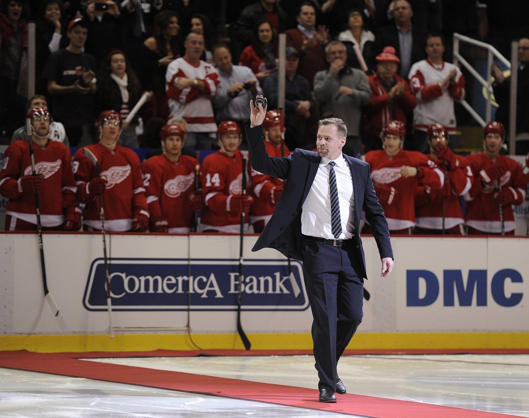 96. Tomas Holmström, útočník - Když se zaparkoval před bránu, nikdo ho odtamtud nedostal. S Detroitem získal 4 Stanley Cupy.