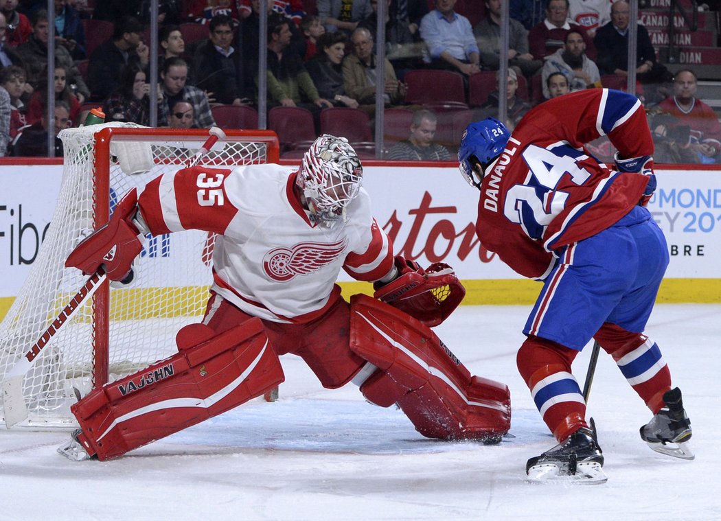 Jimmy Howard nahradil v brance Mrázka a inkasoval také dvakrát