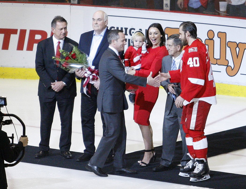 Henrik Zetterberg oslavil tisící zápas v NHL