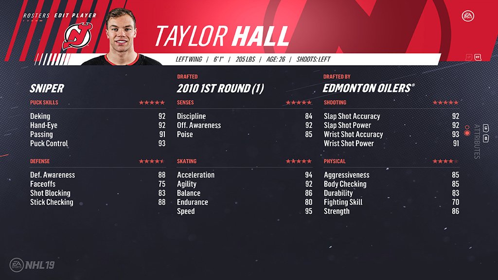 16. Taylor Hall (90)