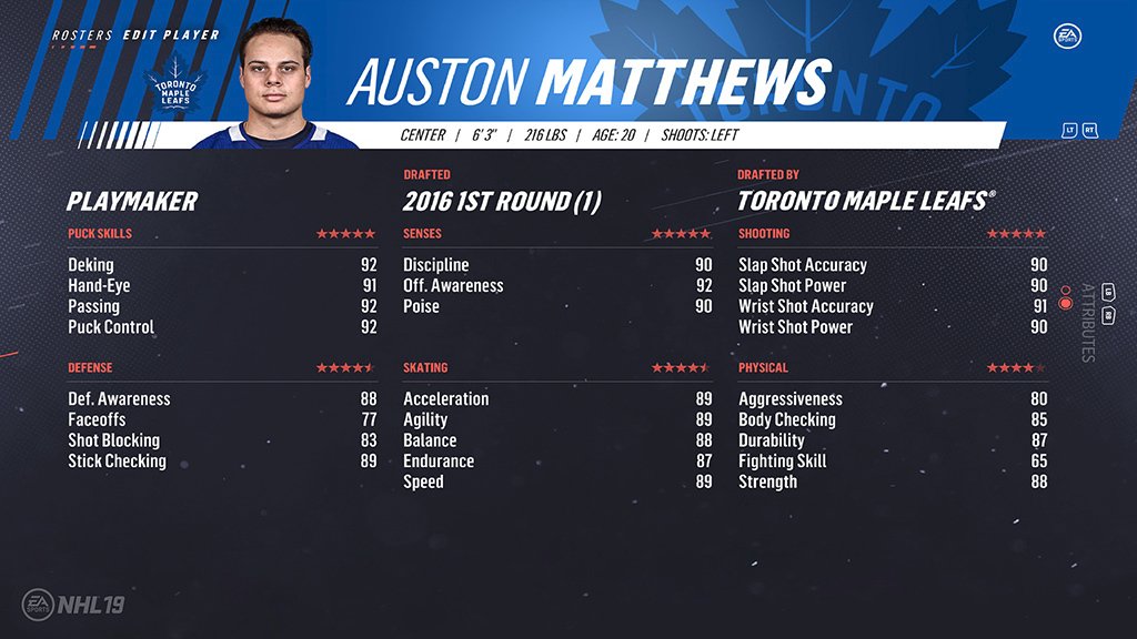 26. Auston Matthews (89)