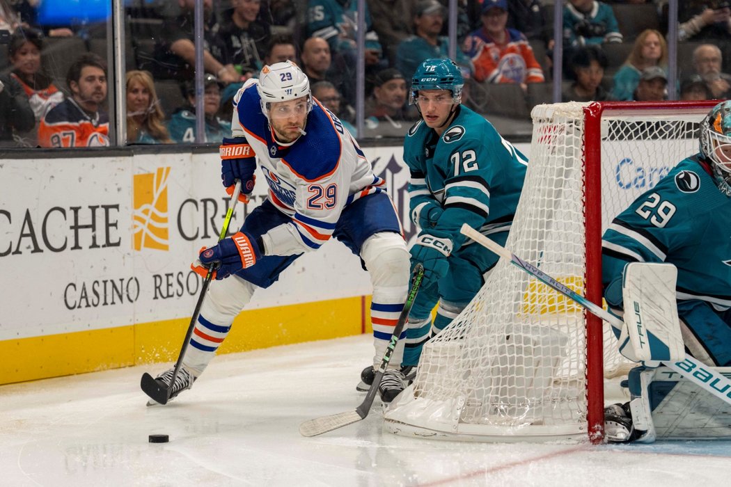 Edmonton se trápí, prohrál i na ledě San Jose Sharks