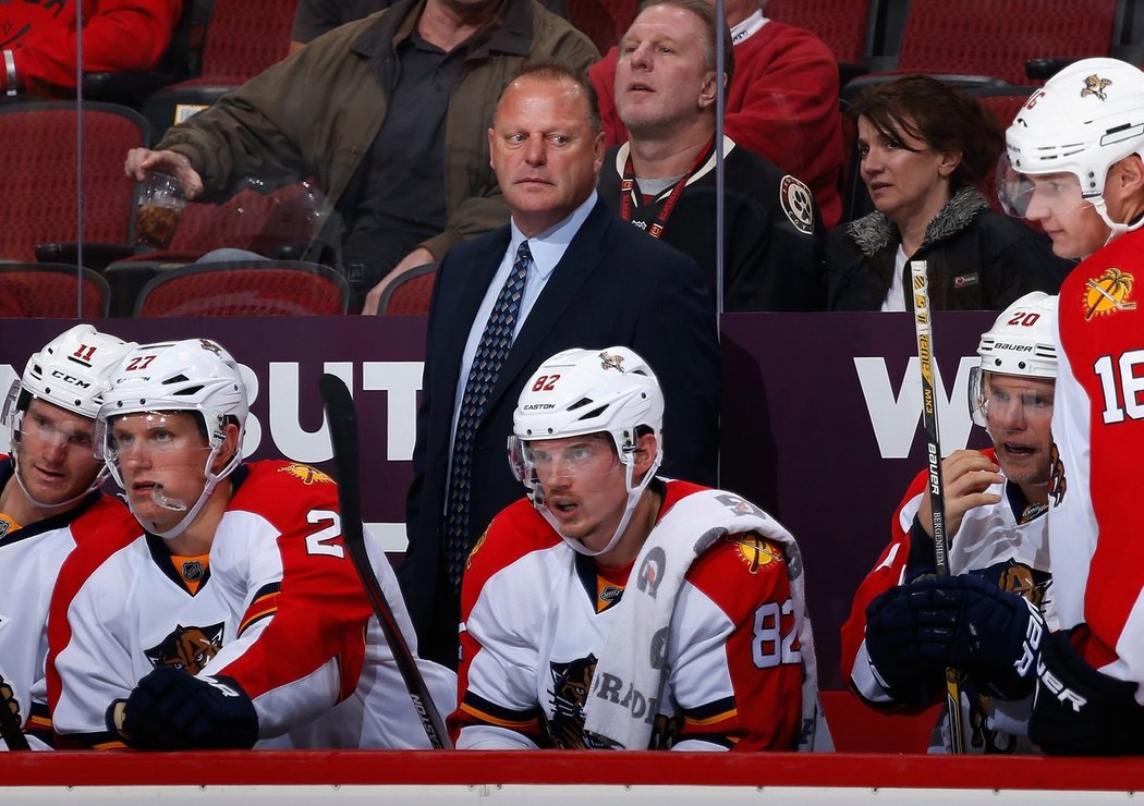 Gerard Gallant na střídačce Floridy