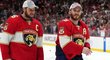 Aleksander Barkov a Matthew Tkachuk (vpravo) patří mezi hlavní ofenzivní lídry Panthers