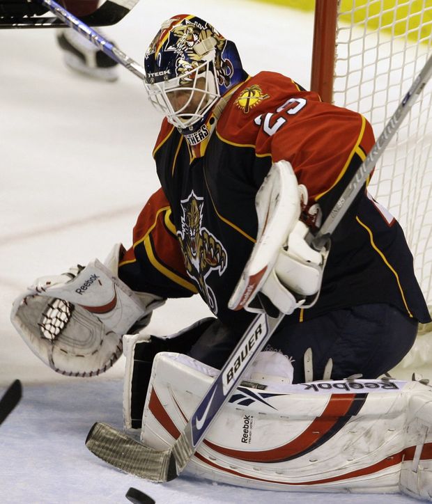 Brankář Floridy Tomáš Vokoun. Brankář Floridy Tomáš Vokoun.