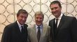 Před novináře přišla trojice velkých legend - Wayne Gretzky, Bobby Orr a Mario Lemieux