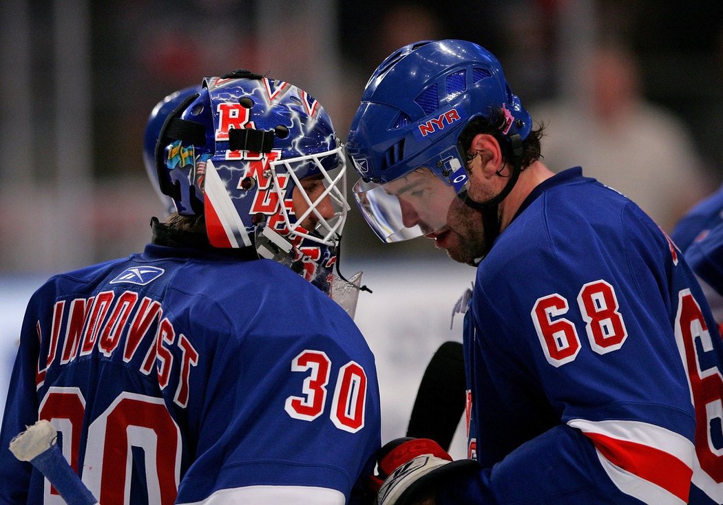 Henrik Lundqvist a Jaromír Jágr se potkali v kabině New York Rangers mezi léty 2005 až 2008