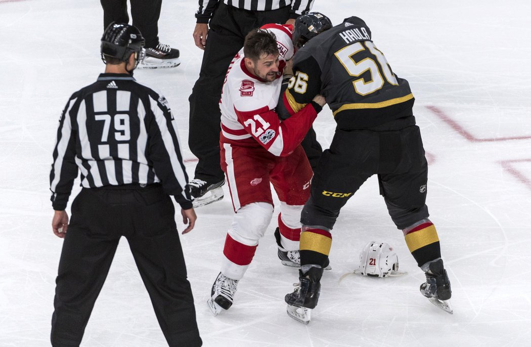 Tomáš Tatar i Erik Haula se v NHL poprali poprvé