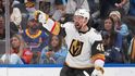 Tomáš Hertl z Las Vegas se raduje z gólu v utkání proti St. Louis Blues