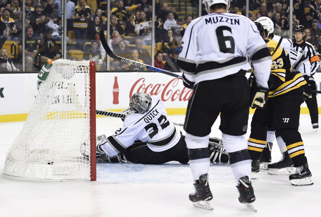 Brad Marchand byl jediným mužem z Bostonu, který překonal Jonathana Quicka