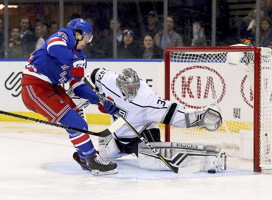 Filip Chytil z jedné střely na bránu proti Los Angeles neuspěl