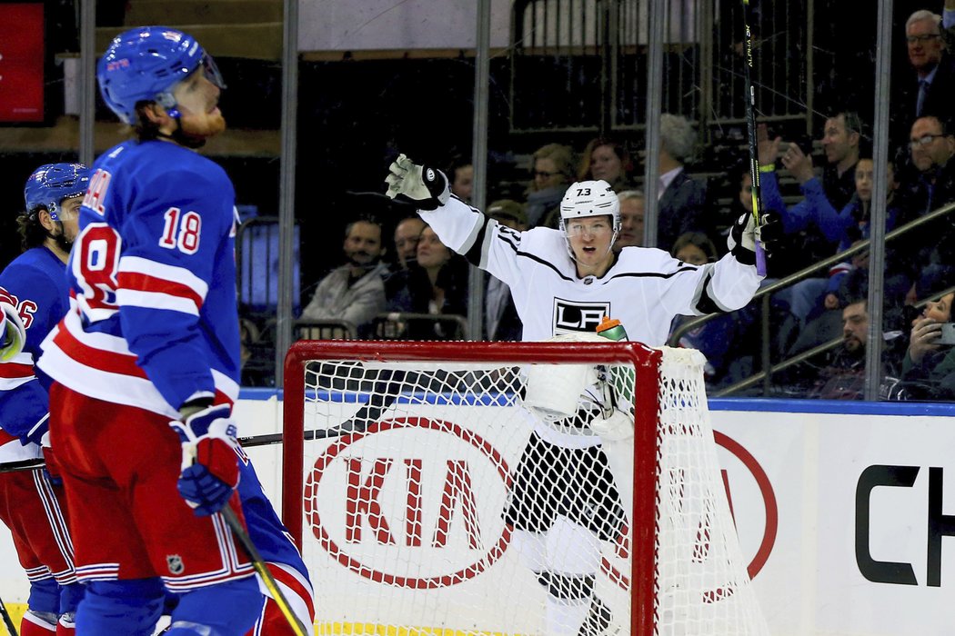 Tyler Toffoli z Los Angeles rozhodl zápas proti Rangers v prodloužení