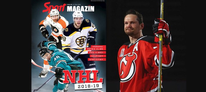 Sport Magazín vycházející se startem NHL obsahuje i rozhovor s Patrikem Eliášem