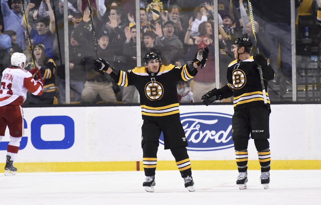 Hlavním hrdinou zápasu proti Detroitu se stal Brad Marchand