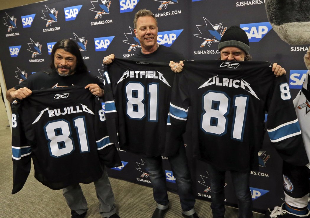 Metallica navštívila utkání San Jose - Los Angeles