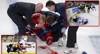 Krev, suspendace i bezvědomí. Play off NHL odstartovalo zostra