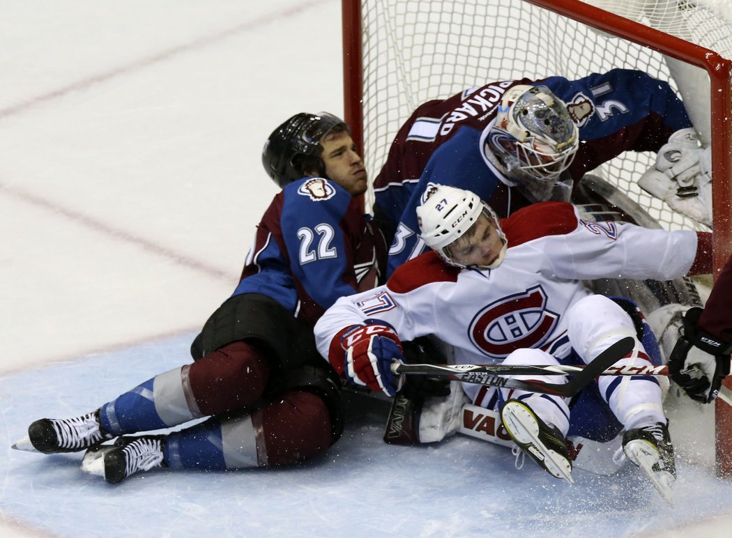 Alex Galchenyuk z Montrealu se vřítil do brány Colorada.