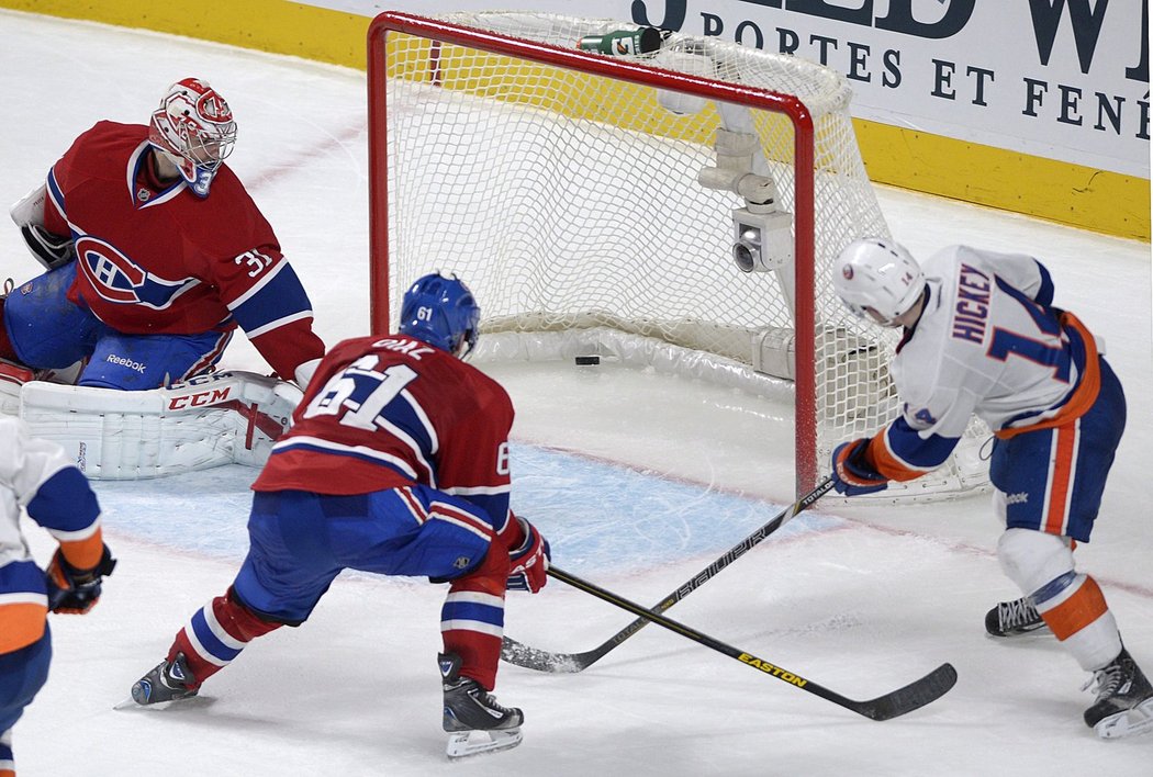 Zápas v Montrealu rozhodl gólem v prodloužení a svou první trefou kariéry nováček Islanders Thomas Hickey.