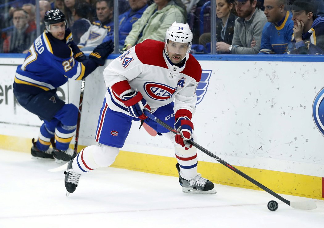 Tomáš Plekanec v zápase proti St.Louis Blues