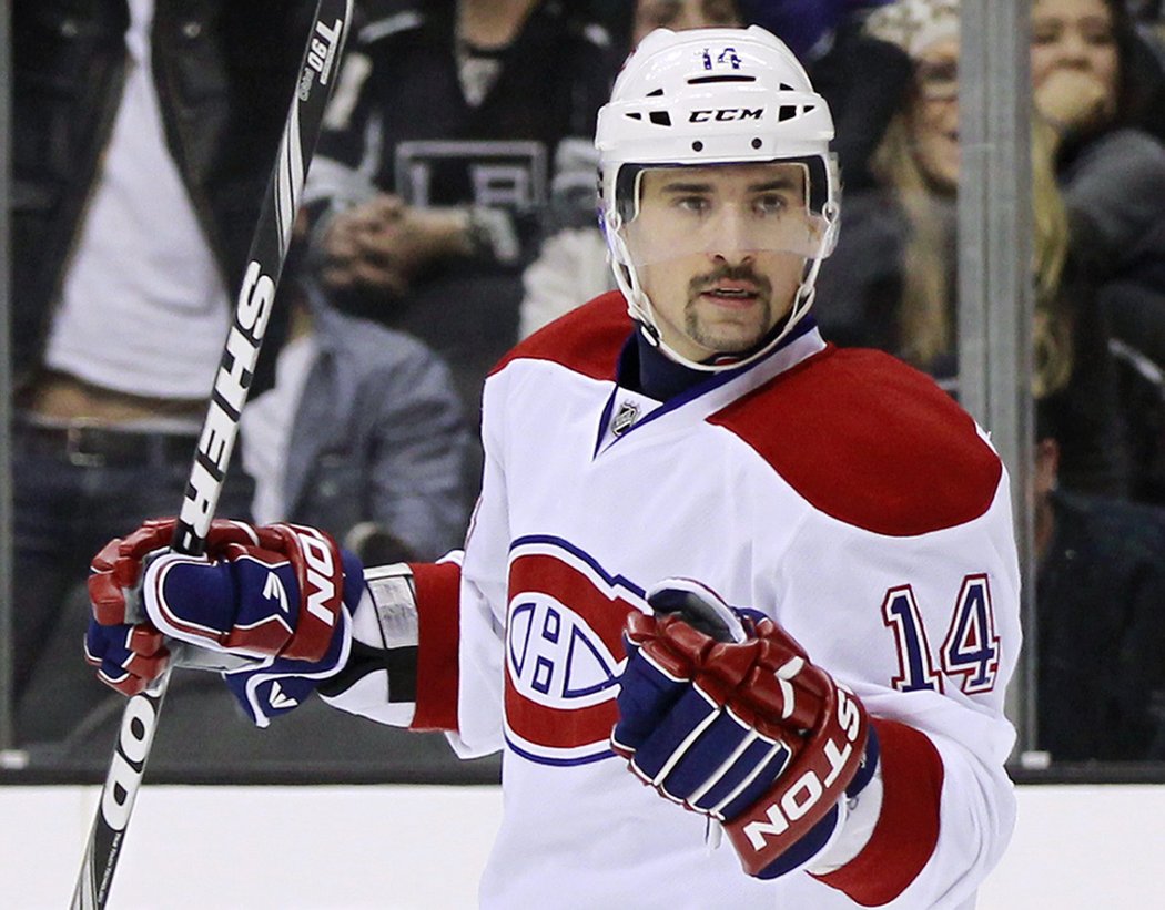 Tomáš Plekanec slaví gól do sítě Los Angeles Kings