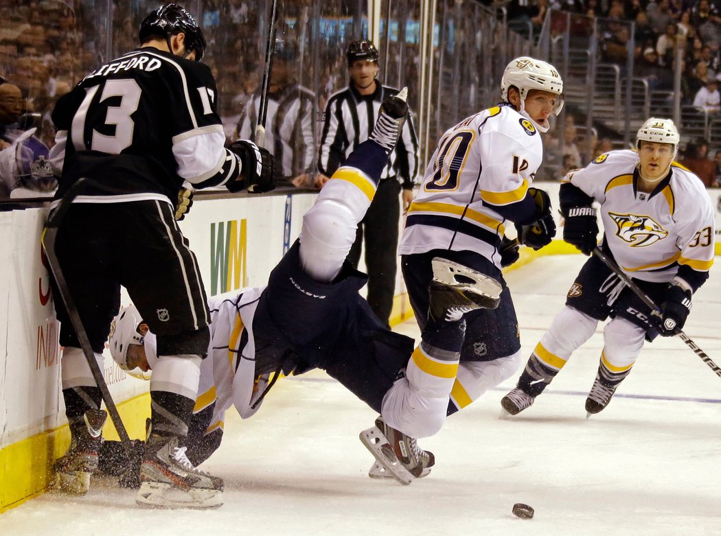 Martin Erat byl u výhry 2:1 po nájezdech proti Kings, i když v rozstřelu sám neuspěl.