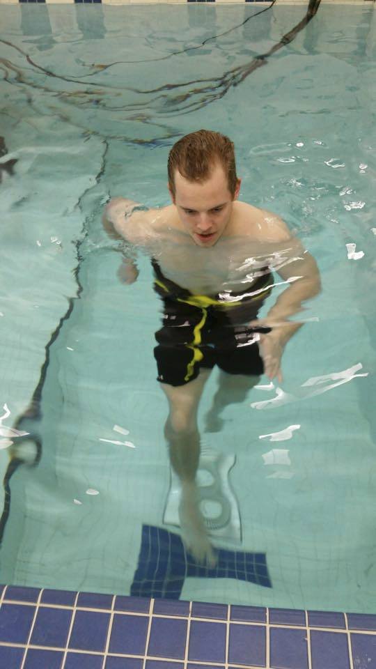 Andrej Nestrašil se po vážném zranění dával do kupy i speciálními cvičeními v bazénu