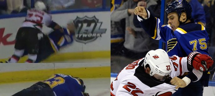 Andrej Jaškin byl v nočním zápase NHL proti New Jersey cílem likvidačního zákroku