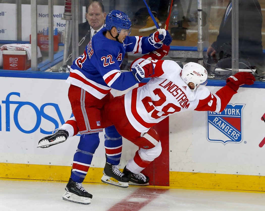 Detroit vyhrál na ledě NY Rangers