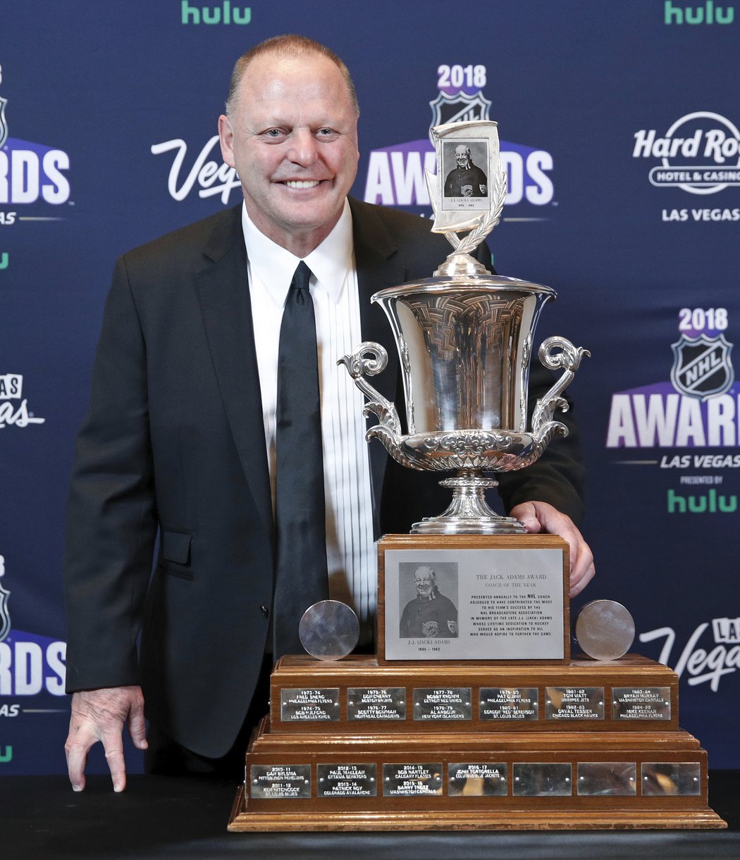 Jack Adams Award pro nejlepšího trenéra získal Gerard Gallant.