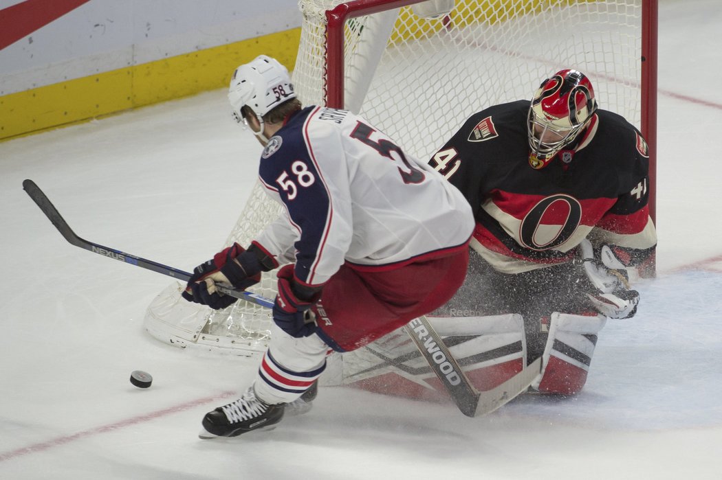 Craig Anderson udržel proti Columbusu čisté konto. Své třicáté v NHL