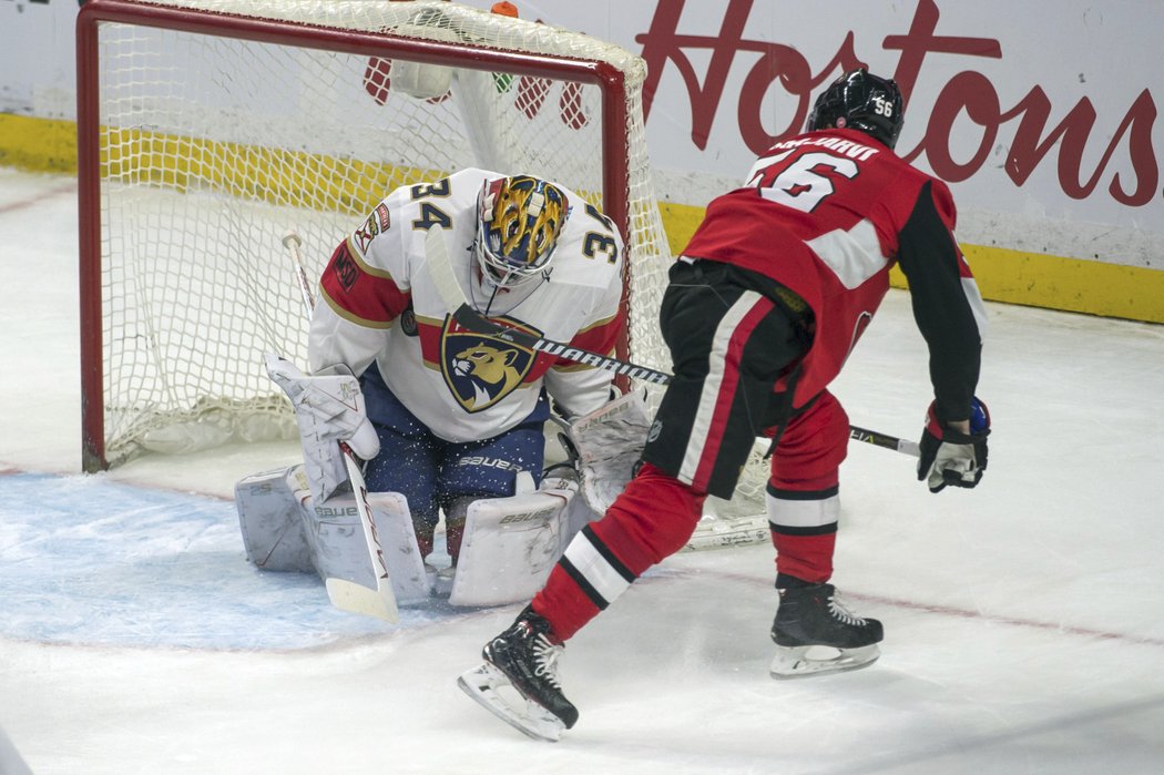 James Reimer zasahuje, Magnusem Pääjärvim z Ottawy se propálit nenechal