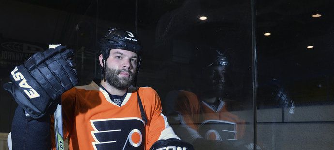 Radko Gudas zapózoval v dresu Philadelphie.