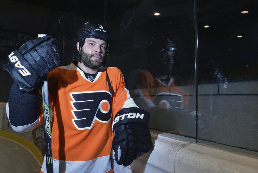 Radko Gudas zapózoval v dresu Philadelphie.