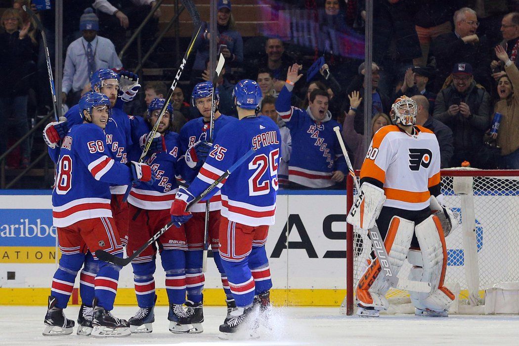 Flyers porazili Rangers 7:4