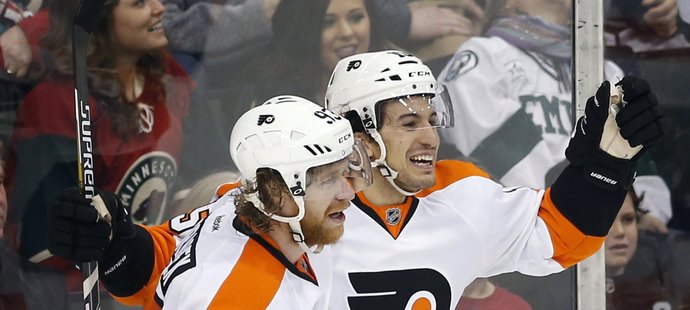Flyers vyhráli v prodloužení díky gólu Michaela Del Zotta, který pomohl připravit Jakub Voráček